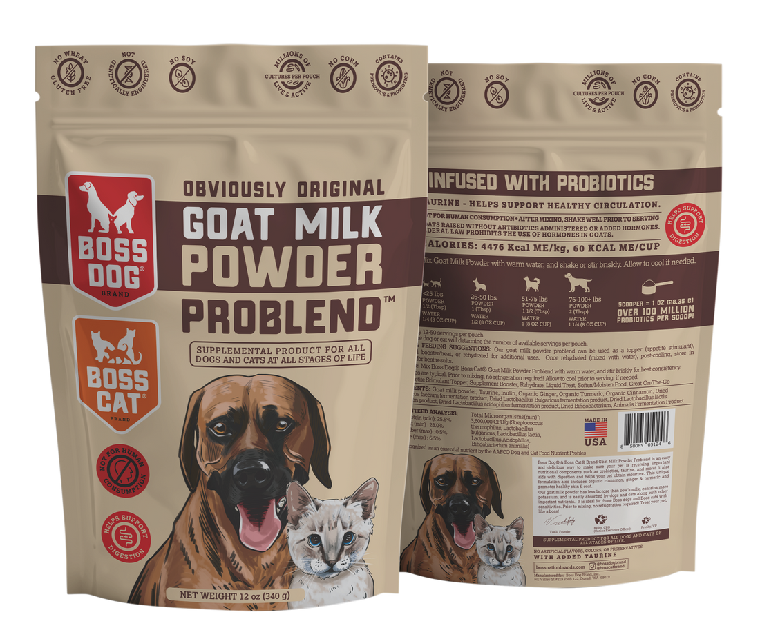Boss Dog & Boss Cat Brands Launch Goat Milk Powder Problend: A Nutritional Powerhouse for Your Pets