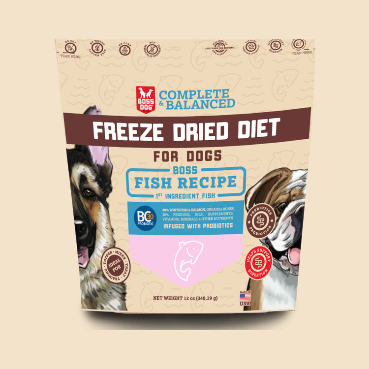 Freeze Dried Dog Food & Topper w/ Probiotics