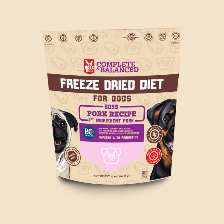 Freeze Dried Dog Food & Topper w/ Probiotics