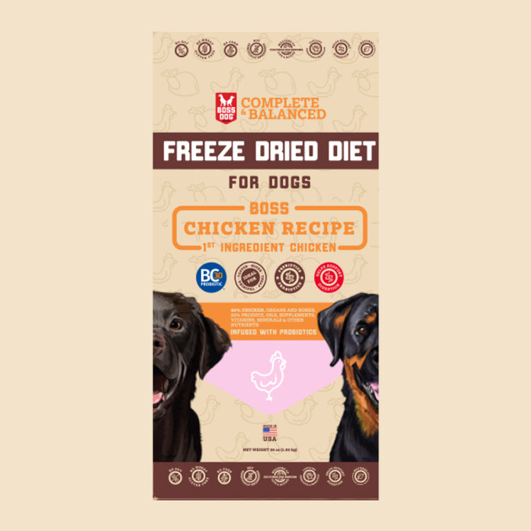 Freeze Dried Dog Food & Topper w/ Probiotics