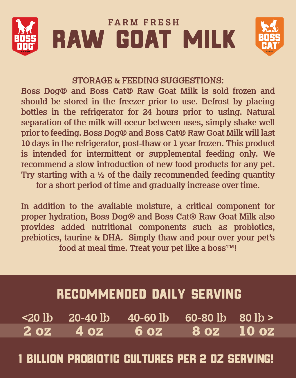 Goat Milk w/ Probiotics