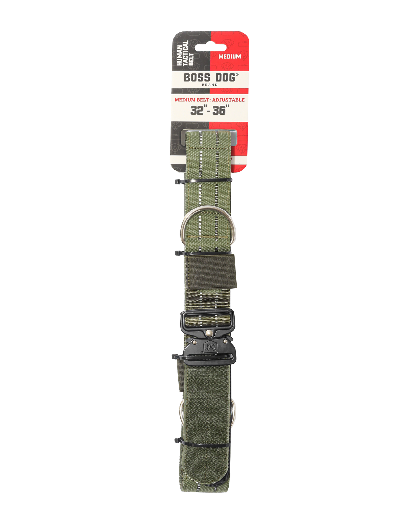 Boss Tactical™ Human Tactical Belt - Green, MEDIUM (32"-36" waist) image