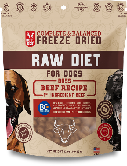 Boss Dog® Freeze Dried Diet Complete & Balanced Meals for Dogs - Beef image