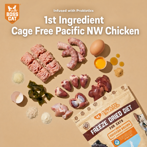Freeze Dried Cat Food & Topper w/ Probiotics