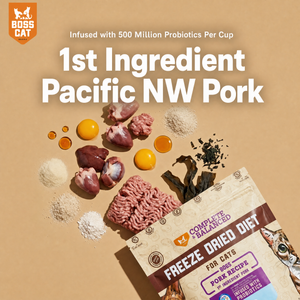 Freeze Dried Cat Food & Topper w/ Probiotics