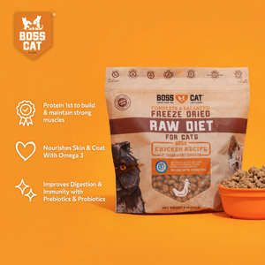 Freeze Dried Cat Food & Topper w/ Probiotics