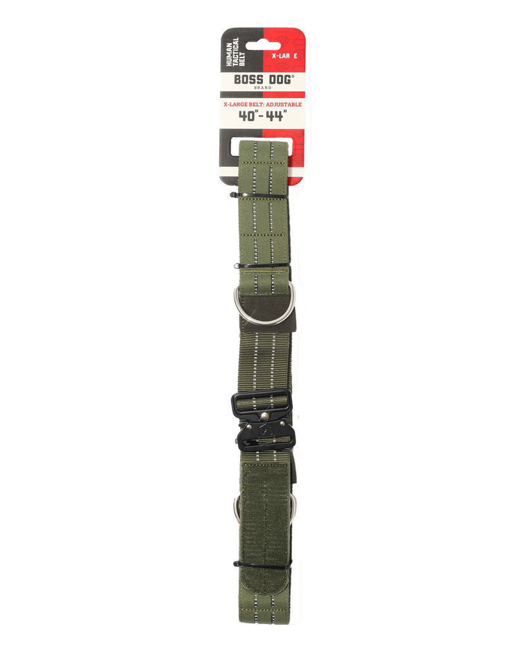 Boss Tactical™ Human Tactical Belt - Green, XL (40"-44" waist) image