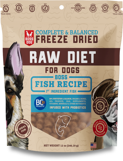 Boss Dog® Freeze Dried Diet Complete & Balanced Meals for Dogs - Fish image