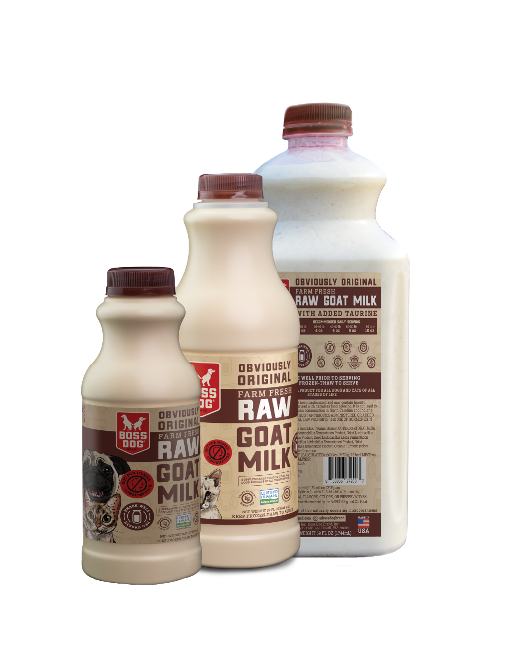 Boss Dog & Boss Cat Raw Goat Milk