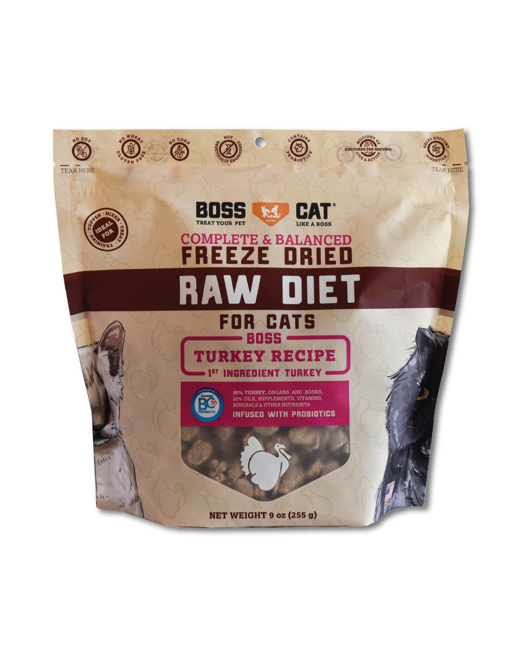 Boss Cat Freeze Dried Raw Diet for Cats