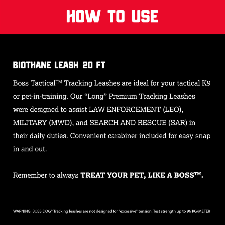 Unbreakable Tracking Leash