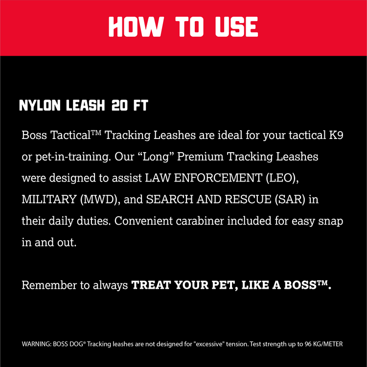 Unbreakable Tracking Leash
