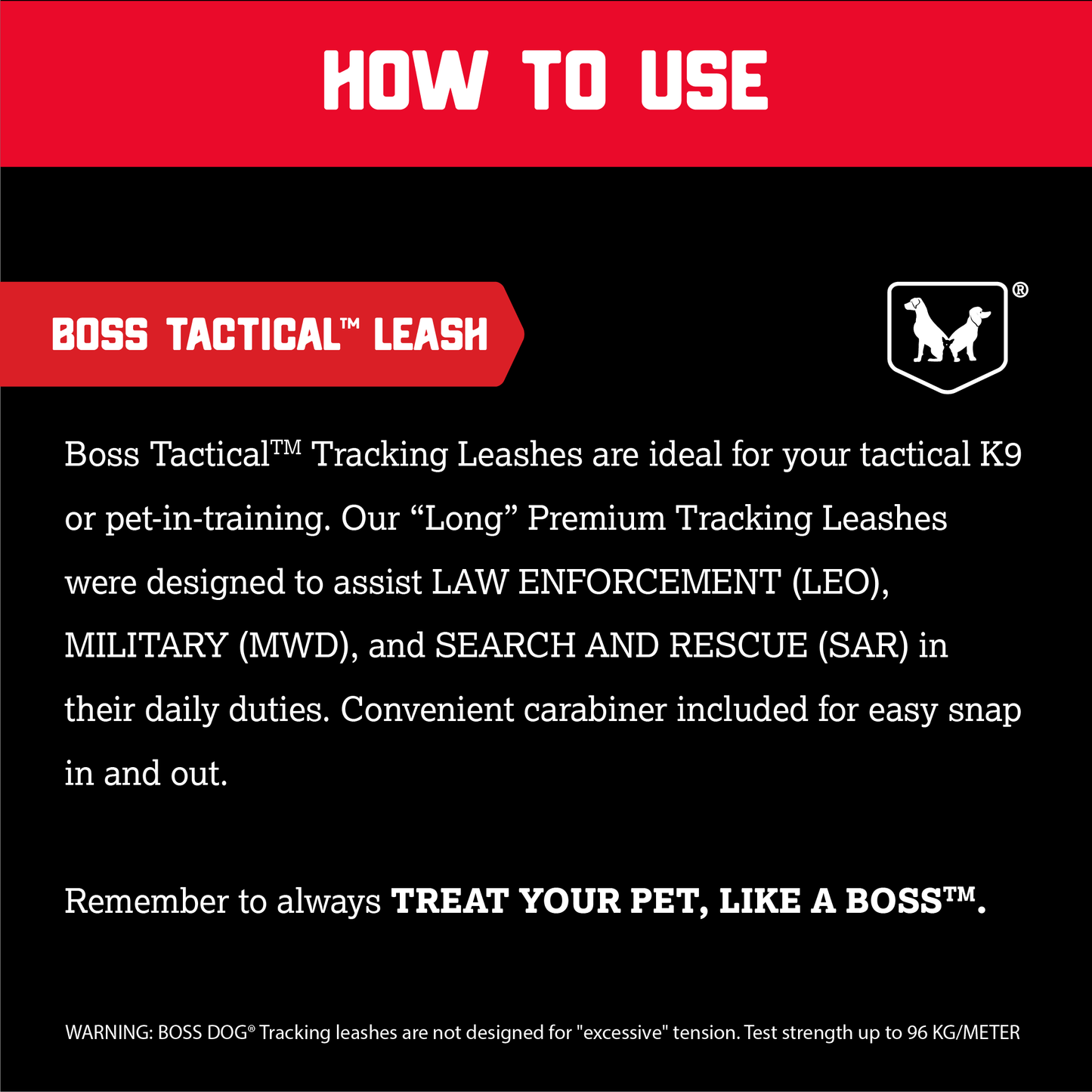 Boss Dog Tactical Leash