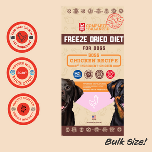 Freeze Dried Dog Food & Topper w/ Probiotics