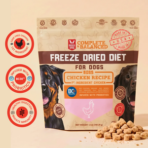 Freeze Dried Dog Food & Topper w/ Probiotics