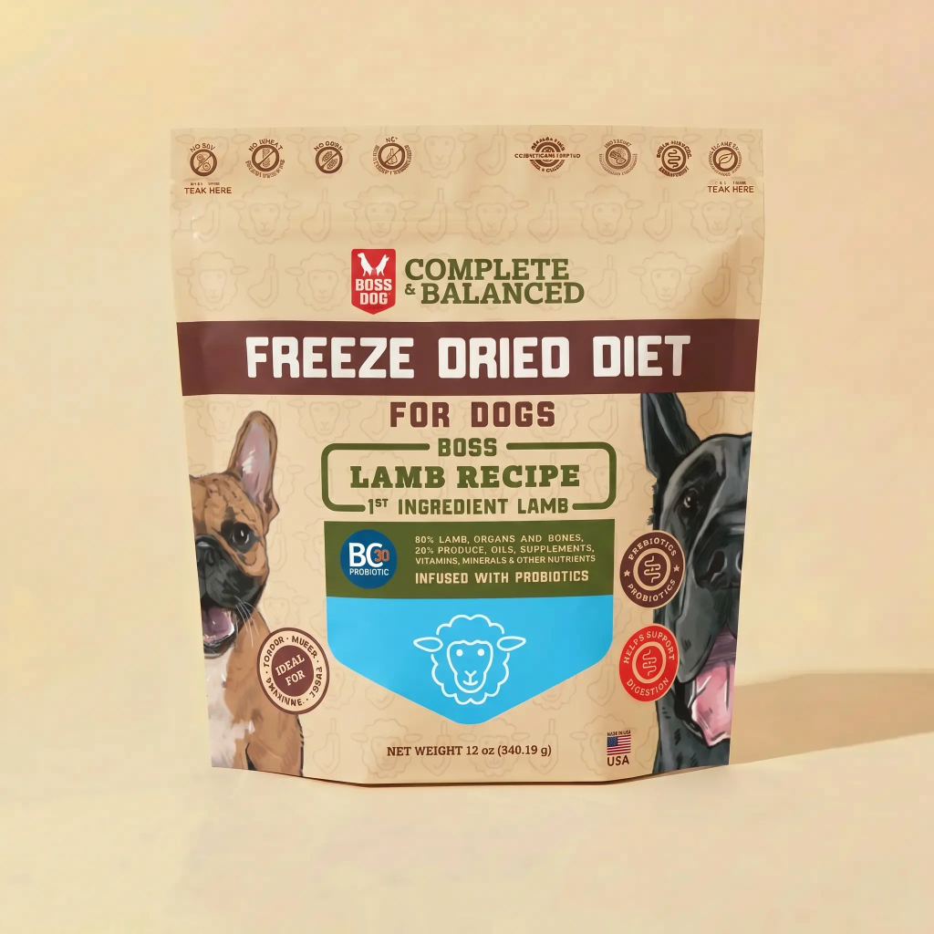 Freeze Dried Dog Food & Topper w/ Probiotics