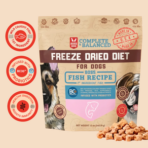 Freeze Dried Dog Food & Topper w/ Probiotics