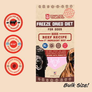 Freeze Dried Dog Food & Topper w/ Probiotics
