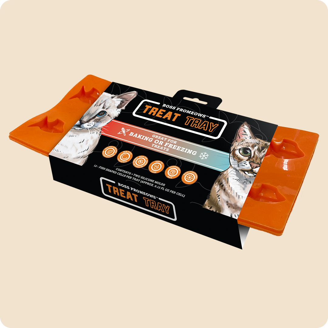 Boss Cat PROMEOWS Treat Tray (2 pack) for Cats