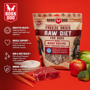 Freeze Dried Dog Food & Topper w/ Probiotics
