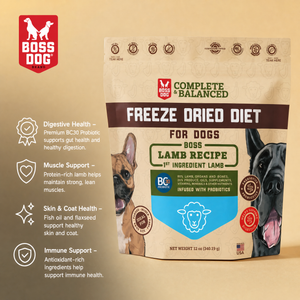 Freeze Dried Dog Food & Topper w/ Probiotics
