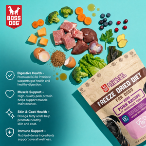 Freeze Dried Dog Food & Topper w/ Probiotics