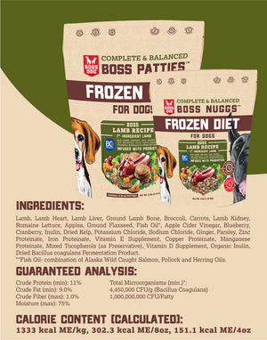 Frozen C&B Meals for Dogs: Patties & Nuggs