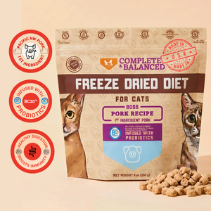 Freeze Dried Cat Food & Topper w/ Probiotics