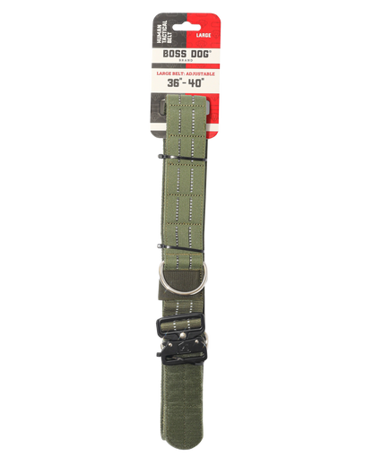 Boss Tactical™ Human Tactical Belt - Green, LARGE (36"-40" waist) image